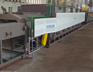 電熱網(wǎng)帶爐淬火生產線